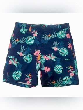 Tropical Golf Stretch 
Blue Floral Golf Shorts Vacation
Performance Men's 36